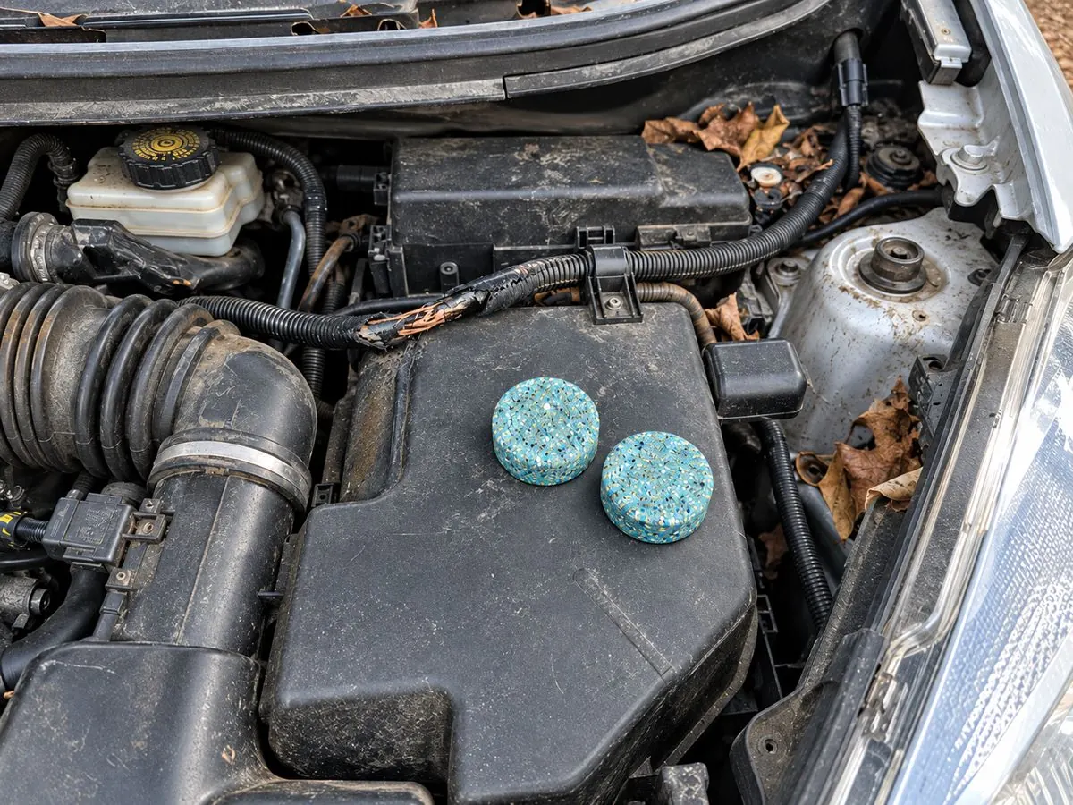 MintGuard ball placed in the car